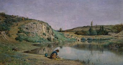 Shore of Lake Bourget by Adolphe Appian